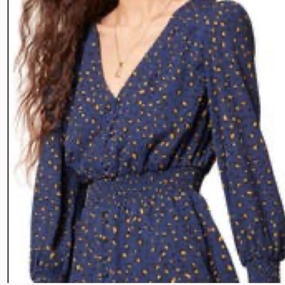 BB Dakota Cheetah Pray Love Long Sleeve Mini Holiday‎ Dress, Midnight Small,​​ - Picture 2 of 15